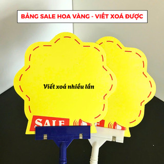 Combo 2 Bảng sale giảm giá, bảng sale tự ghi, bảng ghi chú giá viết xoá nhiều lần bằng bút lông - Đa dạng mẫu
