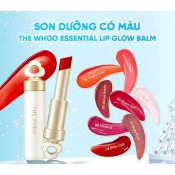 Son dưỡng whoo môi chống nắng Hàn Quốc Đông y The Whoo Gongjinhyang Mi Glow Lip Balm 3.3g