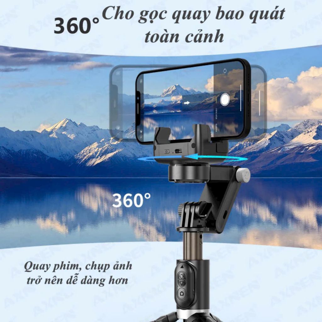 Gimbal chống rung điện thoại Q18, Gimbal điện thoại theo dõi chuyển động, Điều khiển từ xa, Gimbal chống rung