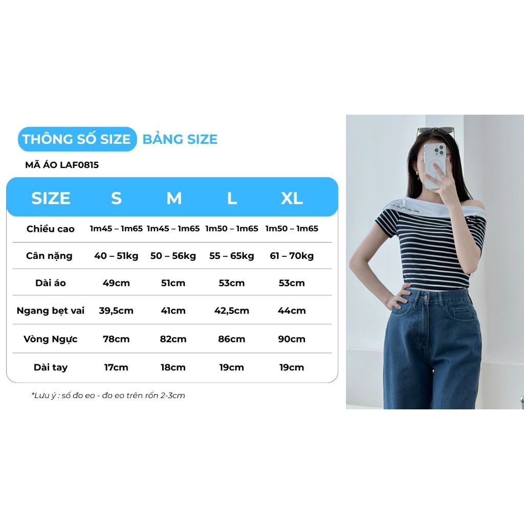 Áo Thun Nữ GUMAC Form Regular Tay Ngắn Trễ Vai Thanh Lịch Hiện Đại LAF0815