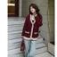 Áo cardigan form rộng cho nữ chất len lông thỏ cao cấp phối viền CD100