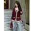 Áo cardigan form rộng cho nữ chất len lông thỏ cao cấp phối viền CD100