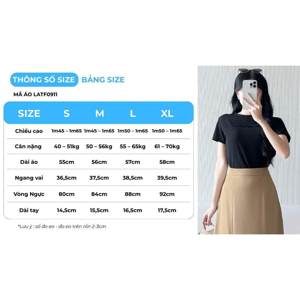 Áo Thun Nữ GUMAC Form Ôm Cổ Tròn Cuốn Biên Chất Thun Gân Co Giãn Thời Trang LATF0911