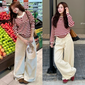 Quần jeans basic suông ống đứng #8364 QJ358