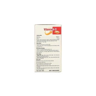 Vitamin A-D Gold PV hỗ trợ giảm khô mắt (10 viên x 10 vỉ)