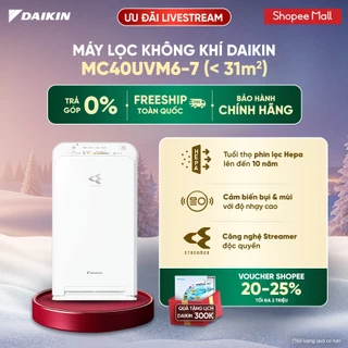 [LIVESTREAM] Máy Lọc không khí Daikin MC40UVM6-7 - Diện tích sử dụng 31m2