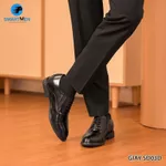 [BÁN CHẠY ] Giày siêu nhẹ GIẢ DÂY Tăng 5cm chiều cao SMARTMEN SD-03 Đen , Da bò cao cấp, BH 15 tháng — ảnh 5