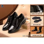 [BÁN CHẠY ] Giày siêu nhẹ GIẢ DÂY Tăng 5cm chiều cao SMARTMEN SD-03 Đen , Da bò cao cấp, BH 15 tháng — ảnh 2