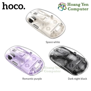 Chuột Không Dây HOCO GM29 – Thiết Kế Trong Suốt, 2.4G + Bluetooth – BH 12 Tháng – Hoàng Yến Computer
