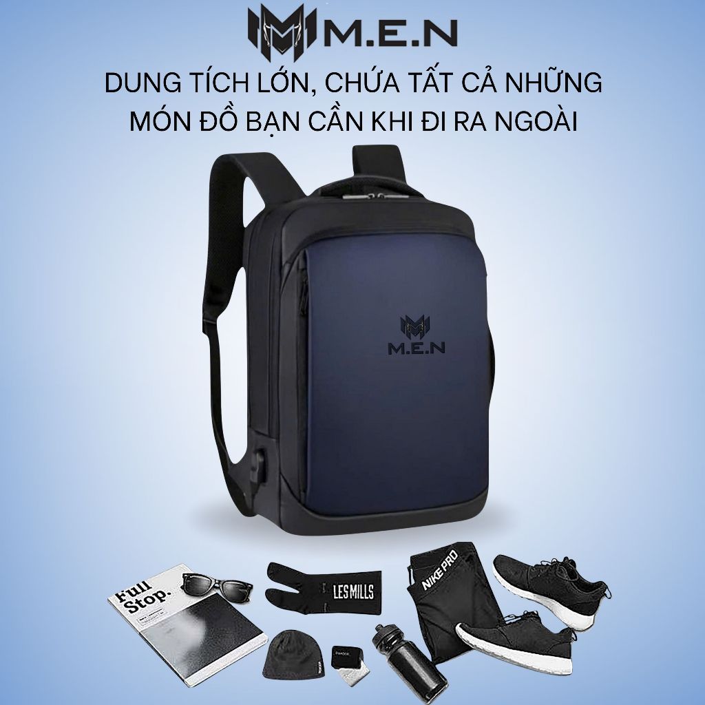 Ba lô laptop công nghệ mới Men Atric đen xanh {SIÊU PHẨM}