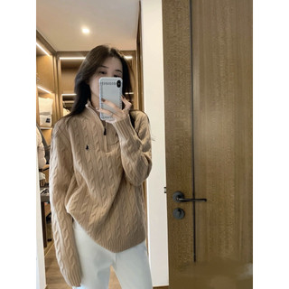𝐏𝐡𝐢𝐞𝐧 | (Sẵn) W8340 Áo Len Cổ Kéo Form Rộng Hình Thêu Trơn