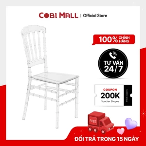 Ghế Nhựa Trong Suốt Catrine Chịu Lực Tốt, Phù Hợp Nhà Hàng, Sự Kiện – Cobi Home