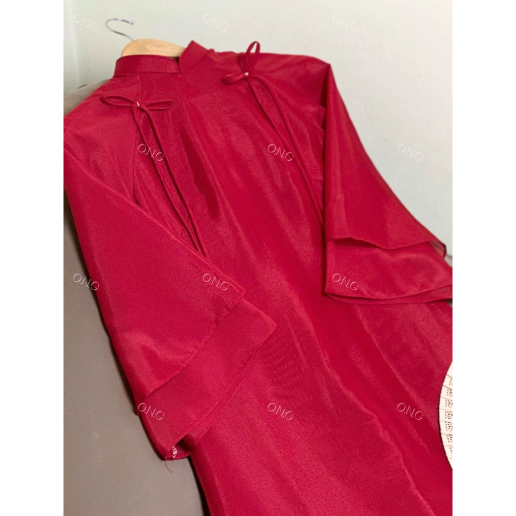 [ONG AD][ẢNH THẬT SHOP CHỤP]Áo dài Như Ý, dáng suông 4 tà, đính cúc tàu (XS- 5XL) ẢNH THẬT SHOP CHỤP