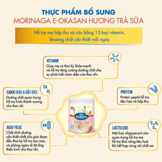 Sữa bầu Morinaga Okasan hương vị trà sữa lon 800g