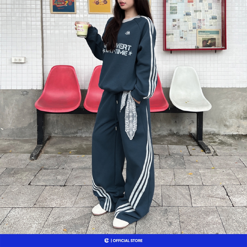 Combo set bộ nỉ hoodie nam nữ mùa đông Local Brand Chính Hãng City Cycle Combo bộ nỉ Half Half