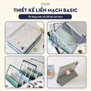 Bao da i pad Basic Acrylic tối giản, lưng trong suốt, chống sốc, chống ố cho Air4/5/6/7, Pro11, Gen5/6/7/8/9/10/11, Pro