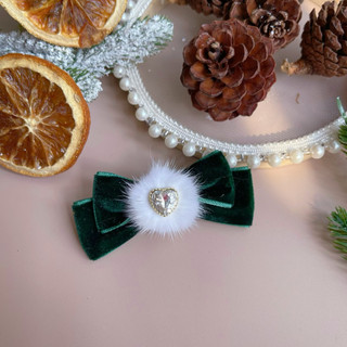 Kẹp nhung đính đá By MiuMiuBeBe phù hợp lễ tết, giáng sinh