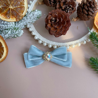 Kẹp nhung đính đá By MiuMiuBeBe phù hợp lễ tết, giáng sinh