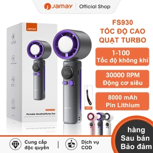 Jamay FS930 Quạt cầm tay sạc điện turbo 25000RPM -Quạt làm mát - 8000mAh 20 giờ sử dụng