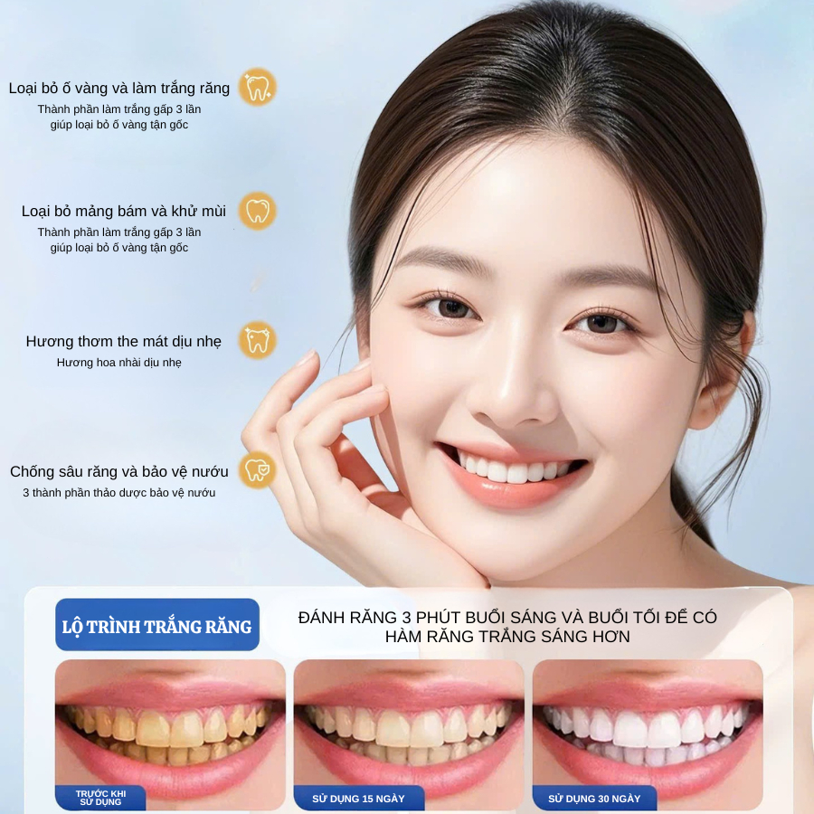 Kem đánh răng SP10 làm trắng răng giữ hơi thở thơm tho Loại Bỏ Vết Bẩn Probiotic toothpaste