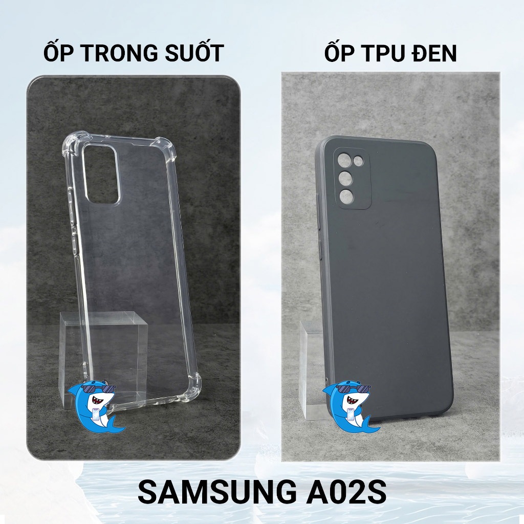 Ốp lưng Samsung A02, A02s cạnh vuông bảo vệ cam nhựa dẻo cao cấp bảo vệ cam đt bibi glass