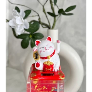 Mèo vẫy tay năng lượng mặt trời - Một món decor nhỏ xinh cho bàn làm việc hoặc quầy hàng
