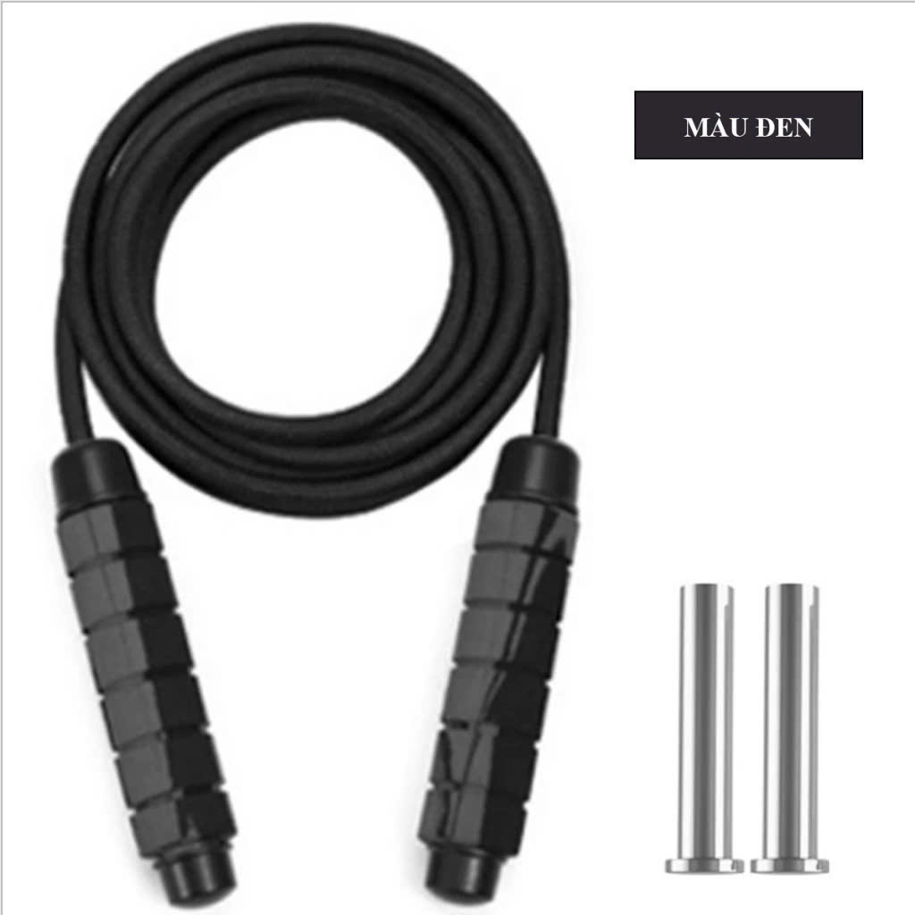 Dây Nhảy Thể Lực Đàn Hồi 2.9m Lõi Thép,  Dây Nhảy Lõi Cáp Thép, Chất Lượng-Bền-Đẹp-Rẻ Vô Địch, Có Tạ Sắt, Dây Cáp Bán Lẻ