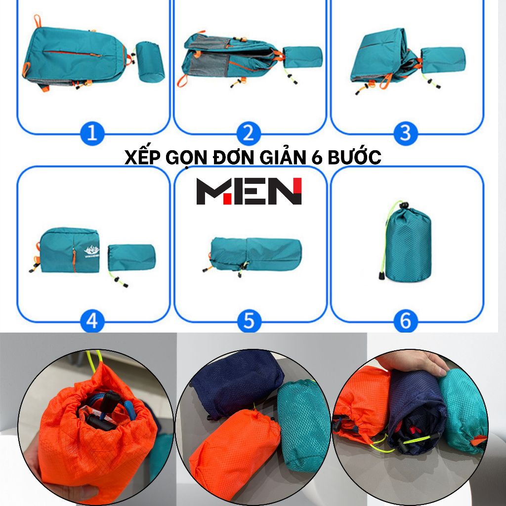 Ba lô xếp gọn Vanea M.E.N năng động [HÀNG CHUẨN VIP]