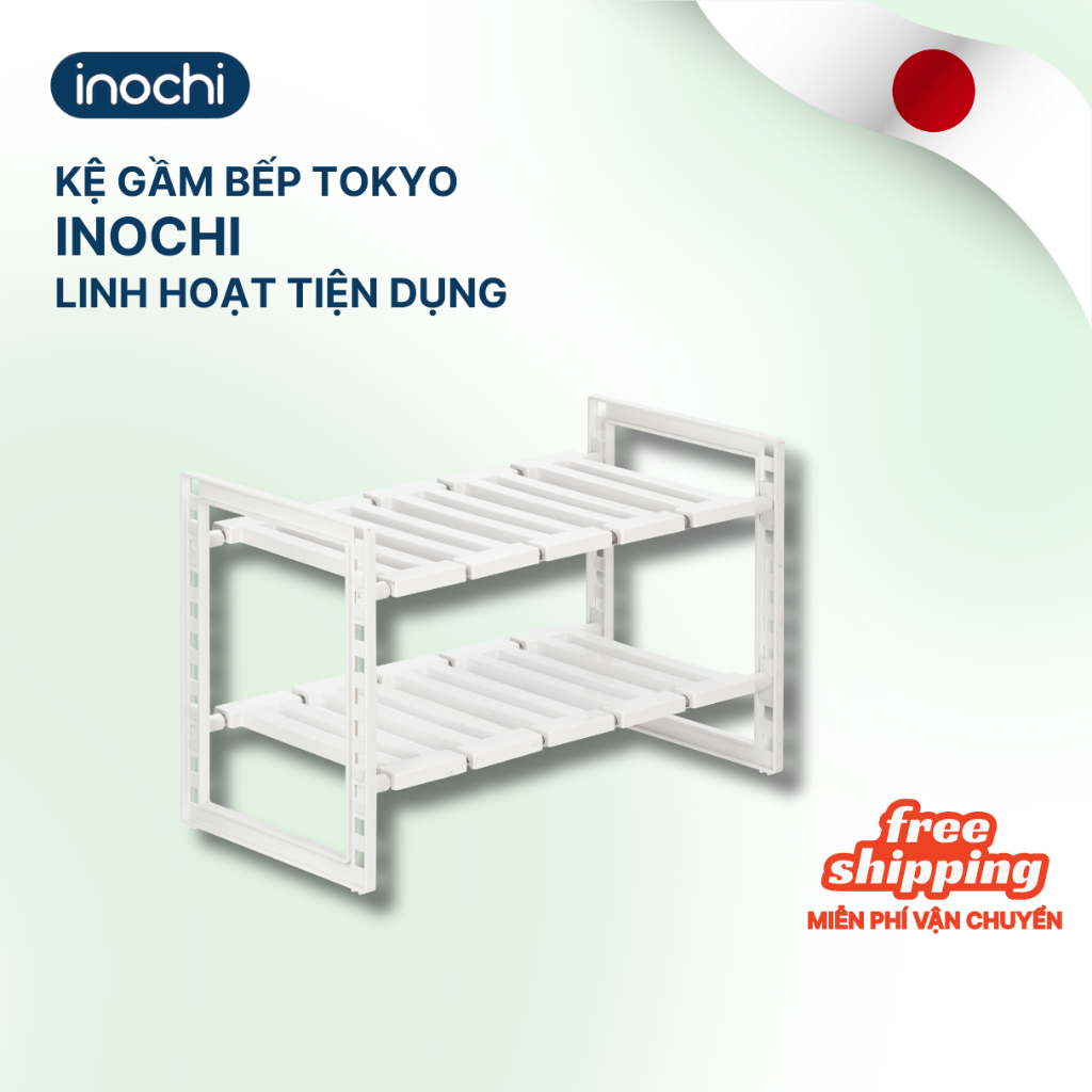 Kệ gầm bếp đa năng Tokyo INOCHI thông minh tiện lợi cho nhà bếp, làm kệ để giày dép gọn gàng,sạch sẽ