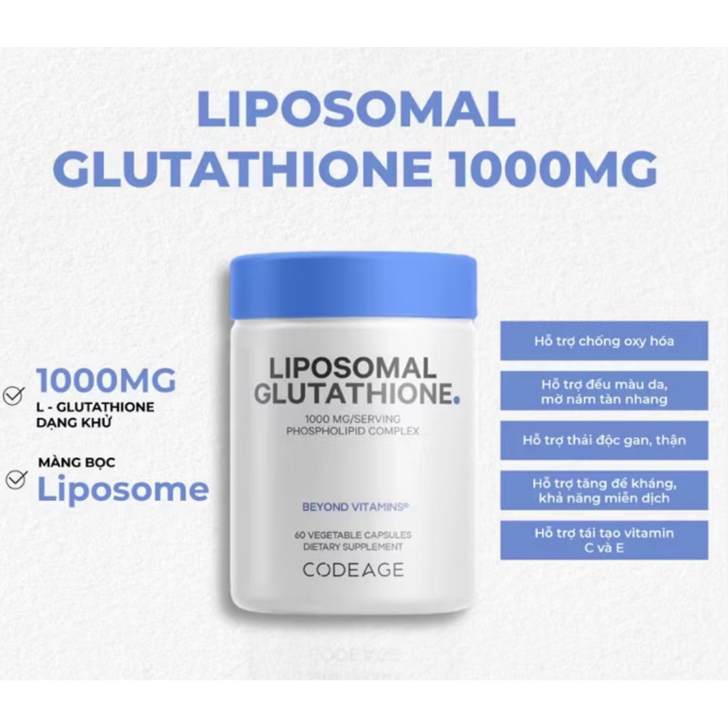 Vin ung p da Glutathione 1000mg