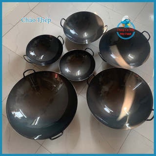 Chảo Thép 2 Quai 45cm, Chảo carbon chống dính