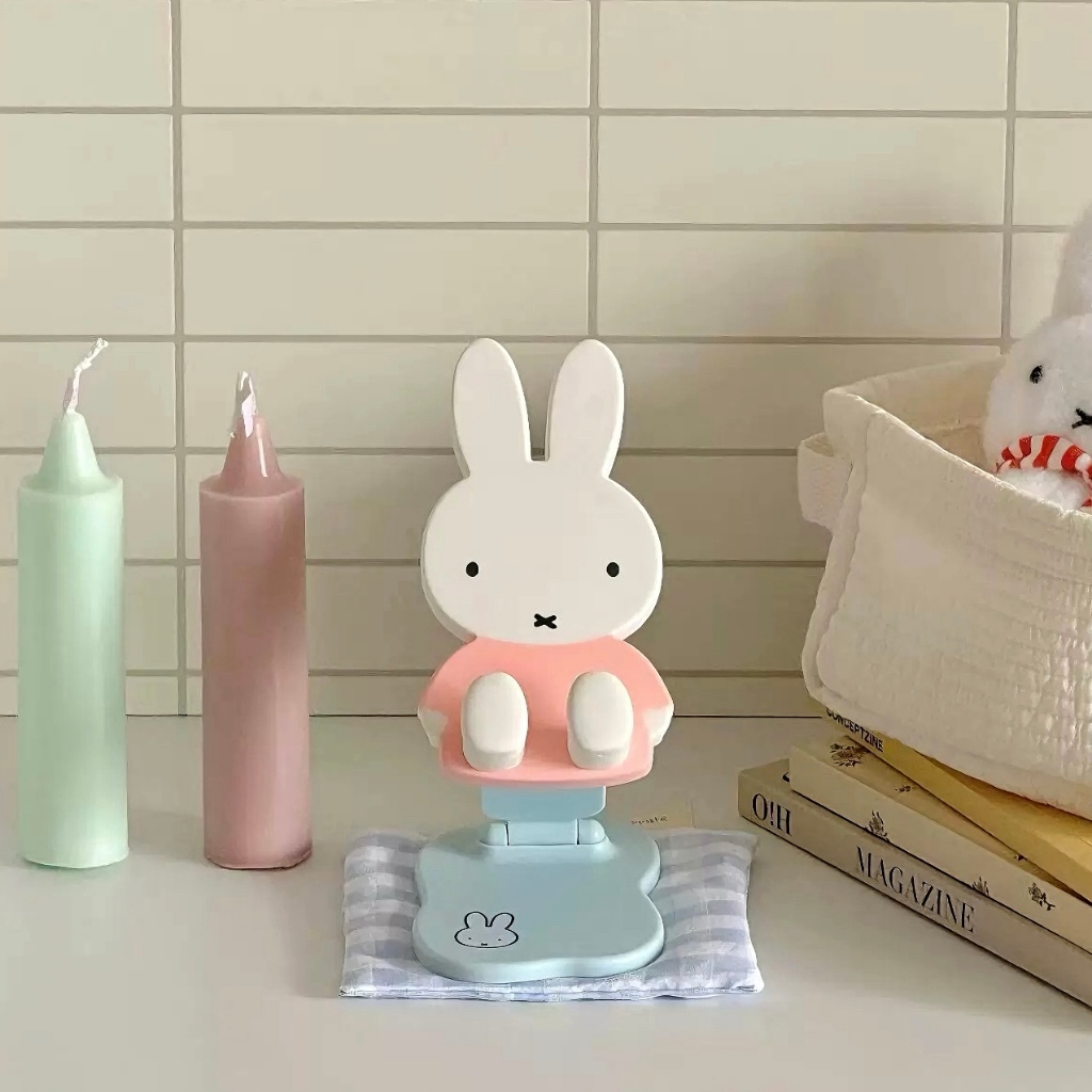 ✨🐰 Giá đỡ điện thoại gấp Miffy siêu dễ thương – Đa năng xem phim, để bàn xinh 8×16cm