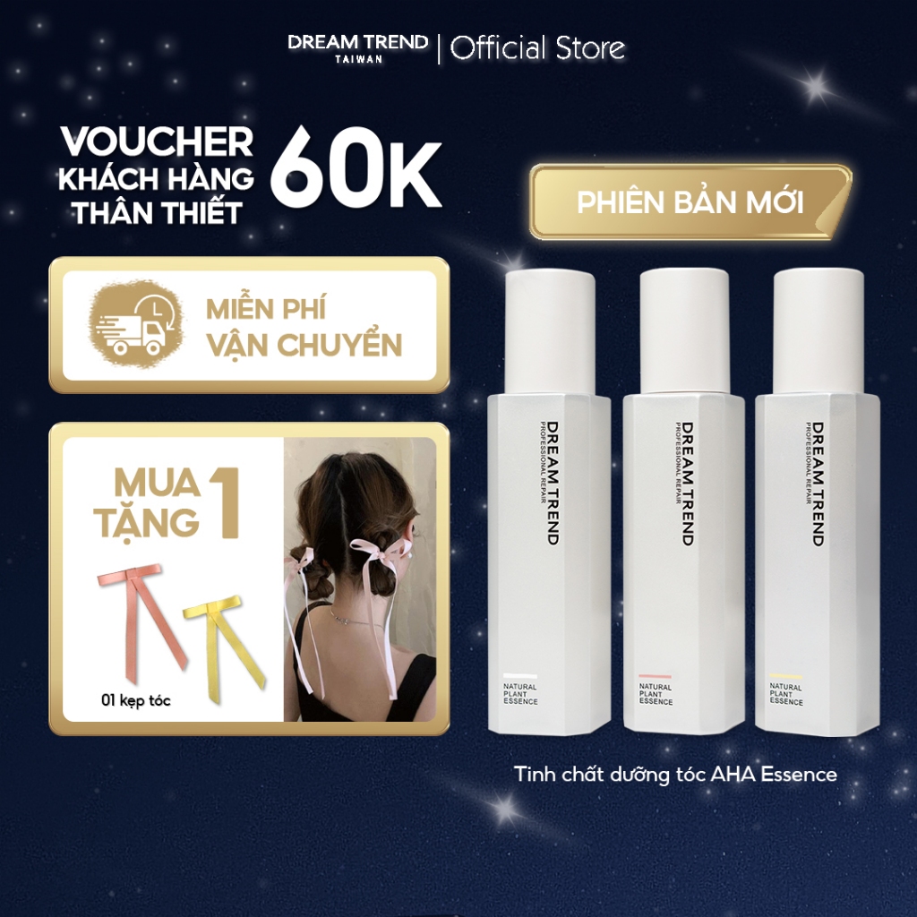 Tinh Chất Dưỡng Tóc AHA Essence DREAM TREND Suôn Mượt Chắc Khỏe Giảm Xơ Rối 120ml