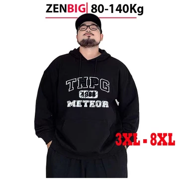 Áo Hoodie Nam Big Size 80-140kg Zenbig Men – Áo Khoác Hoodie Lót Lông Ấm, Form Rộng Thoải Mái Cho Nam Béo, Mập