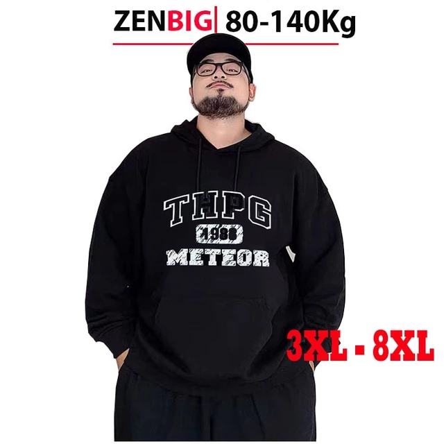 Áo Hoodie Nam Big Size 80-140kg Zenbig Men – Áo Khoác Hoodie Lót Lông Ấm, Form Rộng Thoải Mái Cho Nam Béo, Mập