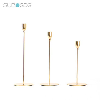 Chân nến kim loại mạ vàng để bàn tiệc ,decor nhà hàng khách sạn