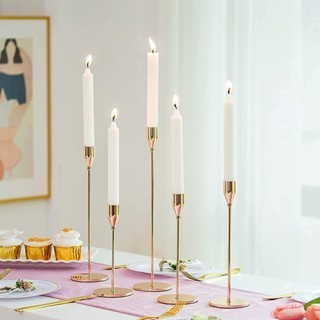 Chân nến kim loại mạ vàng để bàn tiệc ,decor nhà hàng khách sạn