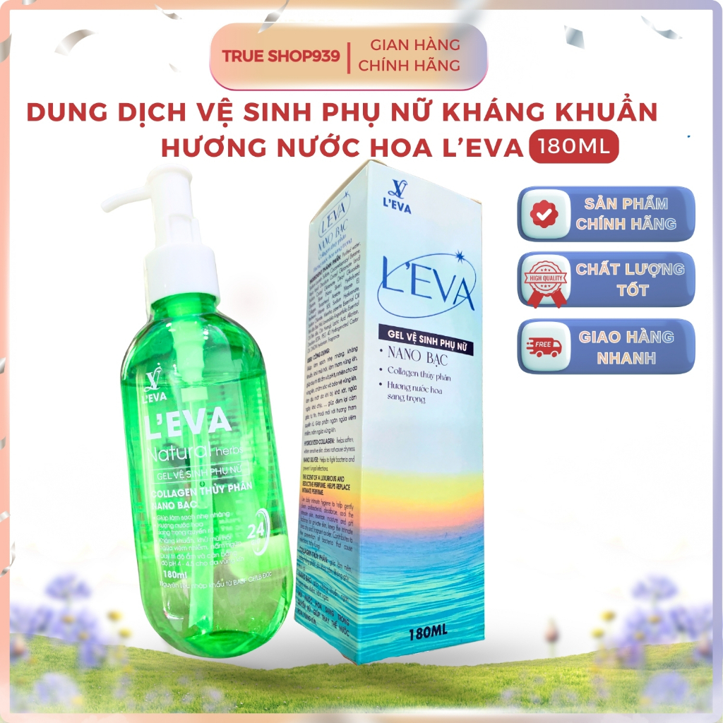 Dung dịch vệ sinh phụ nữ kháng khuẩn hương nước hoa L'EVA 180ml