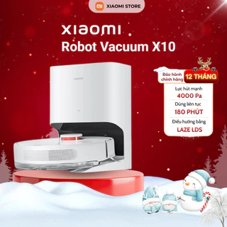 Robot hút bụi lau nhà Xiaomi Robot Vacuum X10 Tự động đổ rác - Chính hãng 30 ngày 1 đổi 1