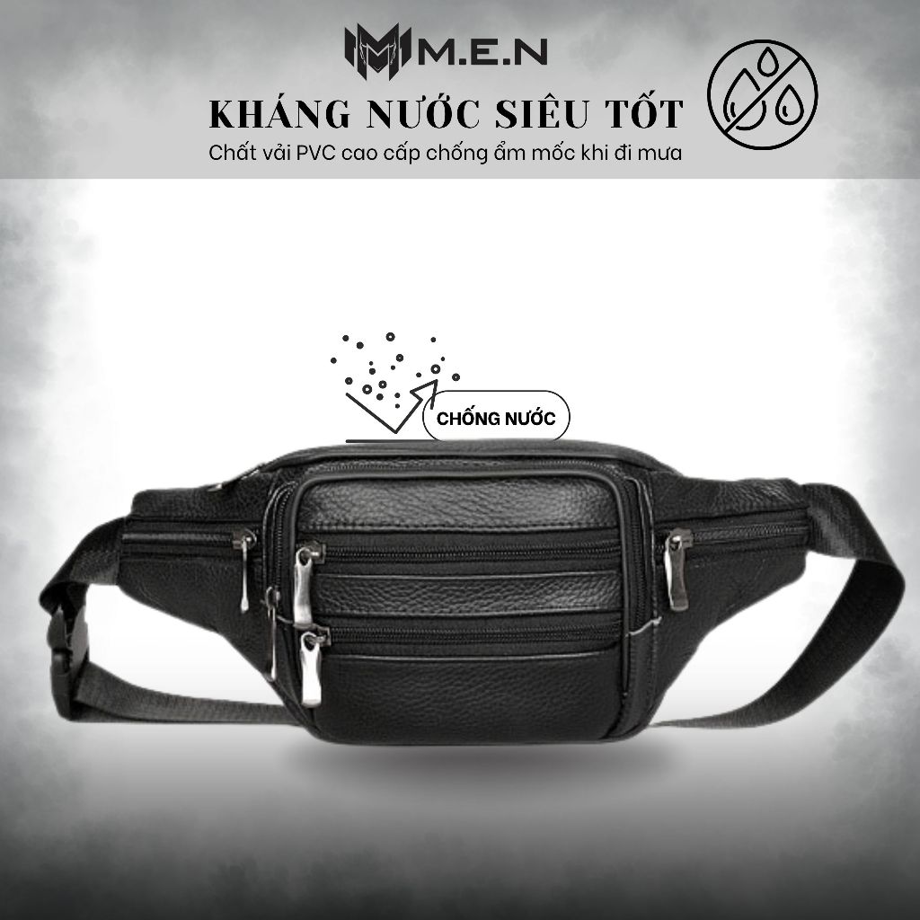 Túi đeo ngực Da loại 1 M.E.N kháng nước [NEW]