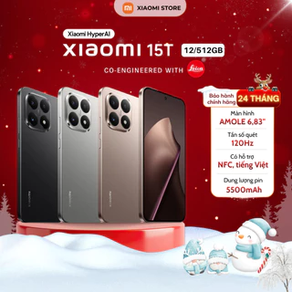 Điện Thoại Thông Minh Xiaomi 15T 12/512GB - Bản Quốc Tế - Bảo Hành Chính Hãng 24 Tháng