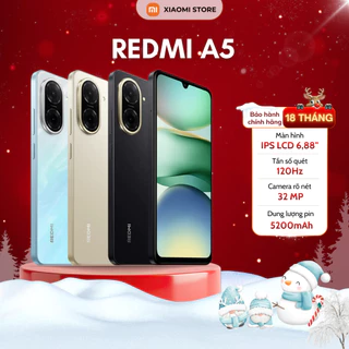 Điện thoại thông minh Xiaomi Redmi A5 3GB/64GB - 4GB/128GB - Bảo hành chính hãng 18 Tháng - (Nguyên Seal)