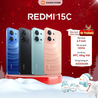Điện Thoại Xiaomi Redmi 15C 4/128GB - 6/128GB - Bản Quốc Tế - Bảo Hành Chính Hãng 18 Tháng