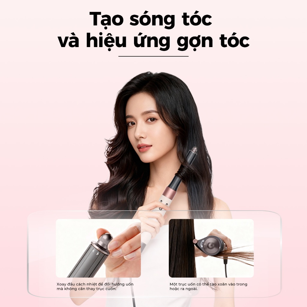 Máy tạo kiểu tóc đa năng DREYON Airwrap - Tạo kiểu tóc bằng công nghệ luồng khí, tạo sóng – duỗi mượt