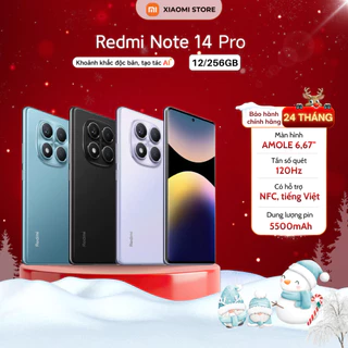Điện thoại Xiaomi Redmi Note 14 Pro 12GB/256GB - Quốc Tế Chính Hãng Bảo Hành 24 Tháng - Nguyên Seal