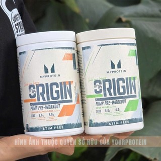Myprotein - Bột Pre-workout ORIGIN Stim Free - 30 lần dùng (Không Caffein)