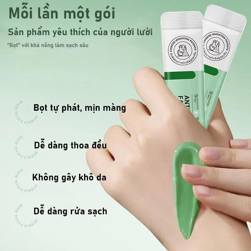 Vita mặt nạ bọt anthocyanin Gel Tẩy Tế Bào Chết Bộ Mặt Nạ làm sạch sâu thu nhỏ lỗ châ