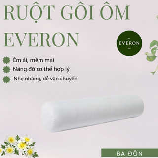 Ruột Gối Ôm Everon Cao Cấp 80x100cm/ 60x80 – Bông Mềm Mịn, Đàn Hồi Tốt, Ôm Êm Thoáng Khí, Giữ Form Lâu