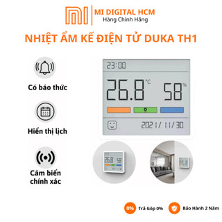 Nhiệt Ẩm Kế TH Duka Hiển Thị Ngày Giờ, Nhiệt Độ Môi Trường, Độ Ẩm Chính Xác, Bảo Hành 2 Năm