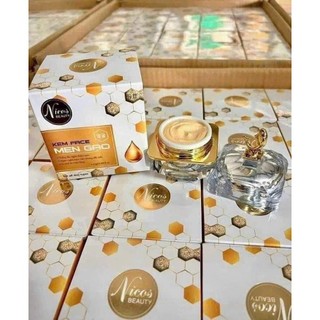 [Mẫu Mới] Kem Face Men Gạo Đông Trùng Thanh Nhi Nicos Beauty - Kem Dưỡng Trắng Da Mờ Thâm Mụn Nicos